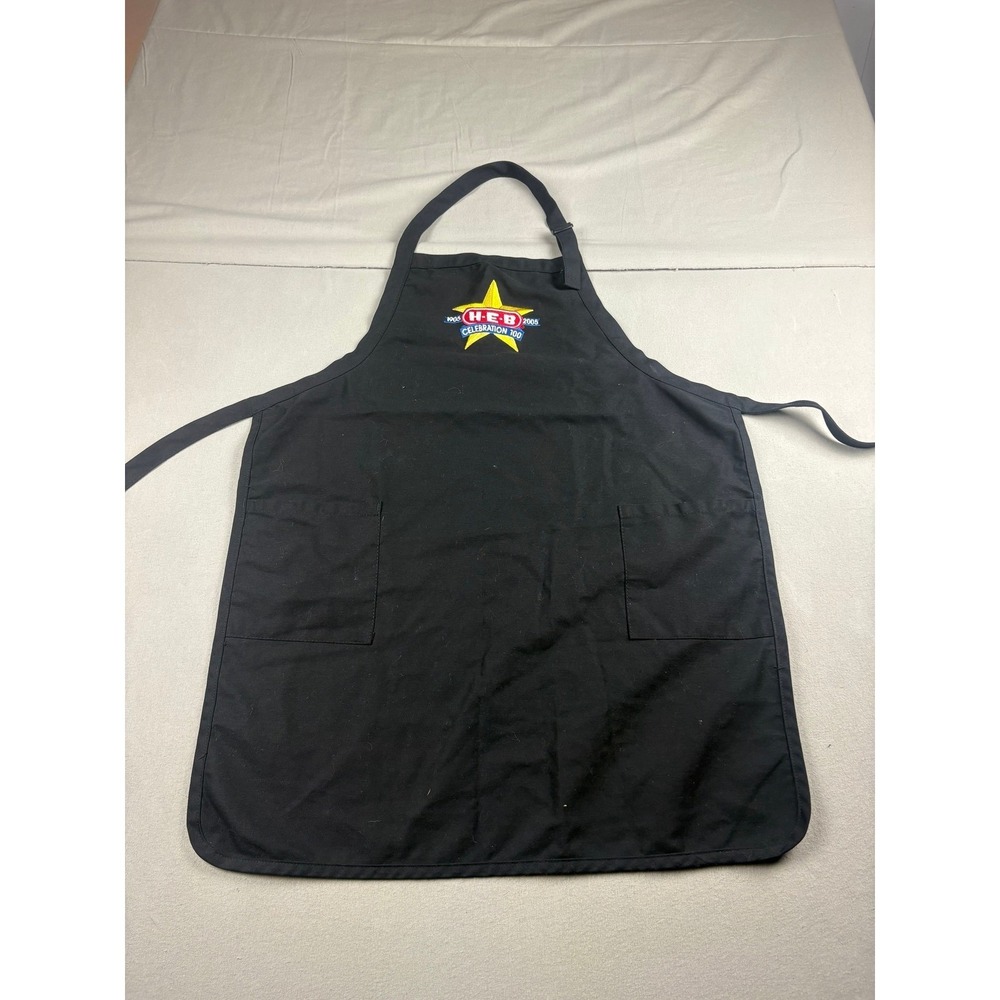 HEB 100th Anniversary Celebration Apron Augusta Black Embroidered Logo